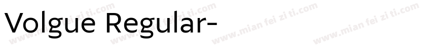 Volgue Regular字体转换